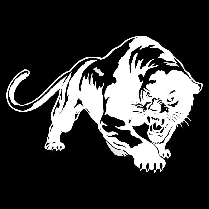 wilder jagd panther vinyl aufkleber