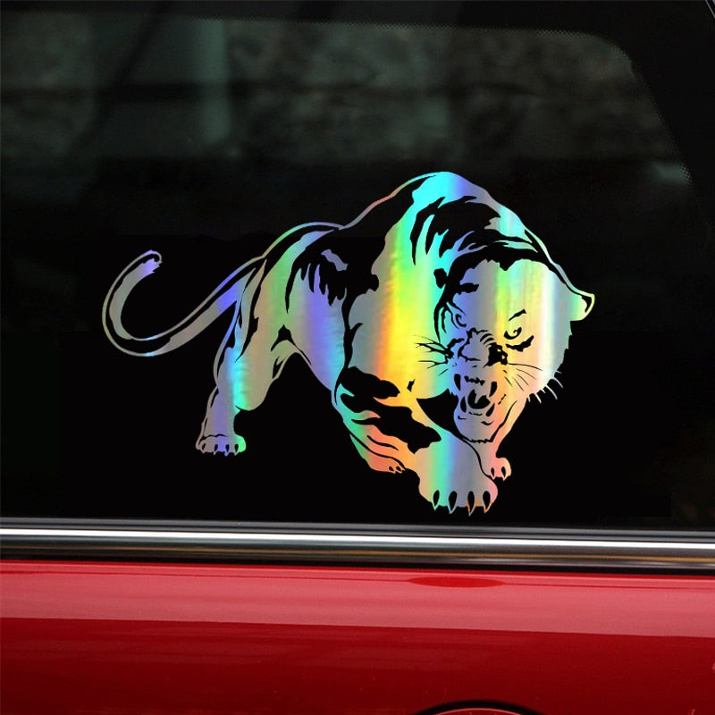 wilder jagd panther vinyl aufkleber