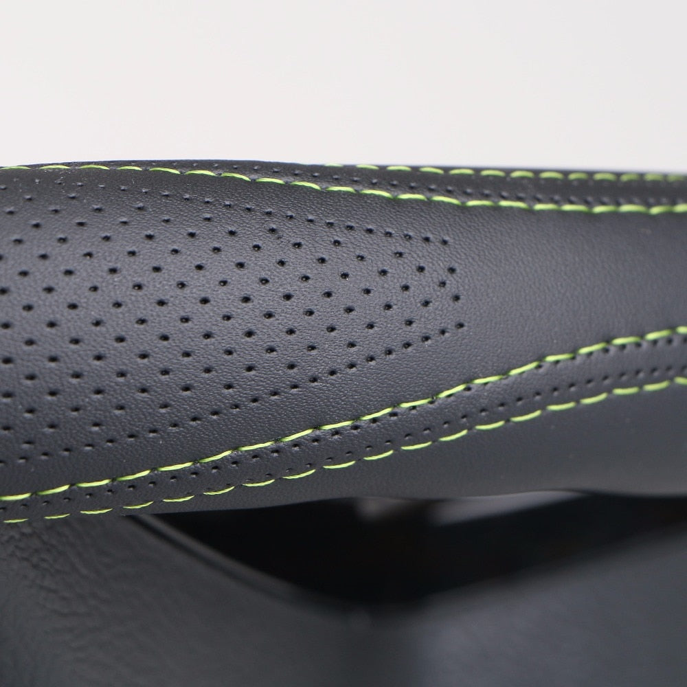38cm universale auto lenkradabdeckung imitierte lederhuelle mit nahten