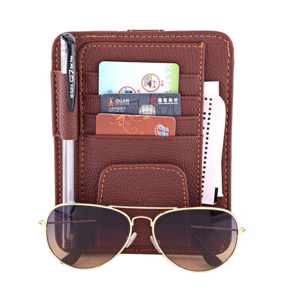 auto sonnenblende fach lagerung sonnenbrille halter traeger