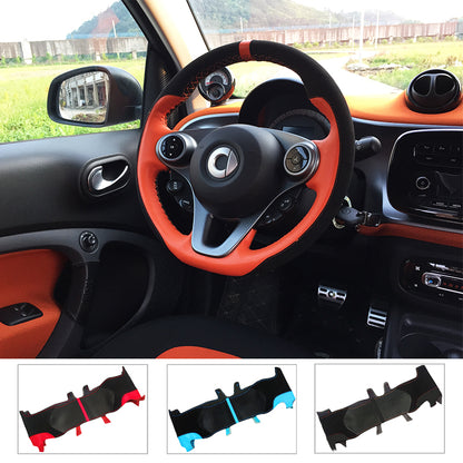 smart fortwo forfour lederimitat lenkradbezug lenkradhuelle abdeckung