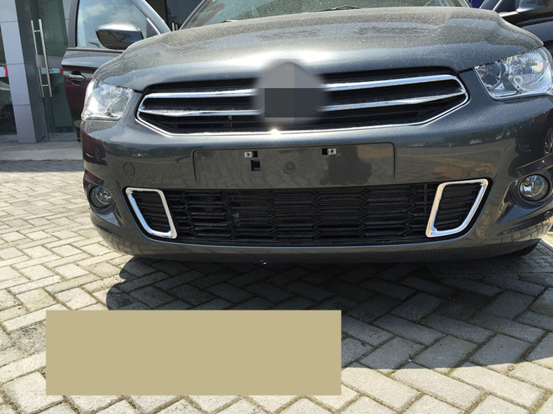 citroen c elysee chrom kuehlergrill gitter streifen abdeckung