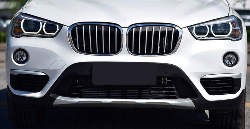 bmw x1 f48 chrom luftduesen lueftungs gitter nebelscheinwerfer vorne leiste abdeckung