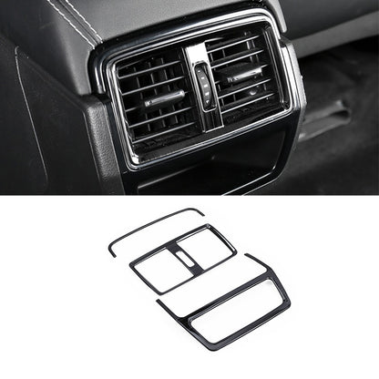 skoda karoq edelstahl armlehne luftduesen mittelkonsole lueftung abdeckung rahmen
