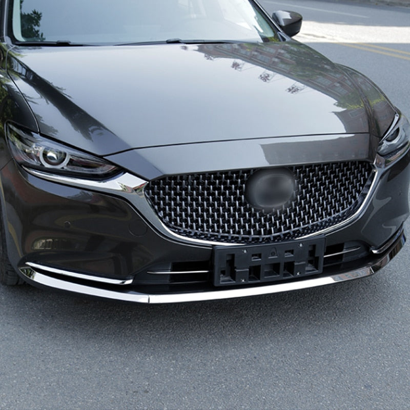 mazda 6 gj gl chrom stossfaenger zierleiste stossstange grill schutz vorne abdeckung leiste