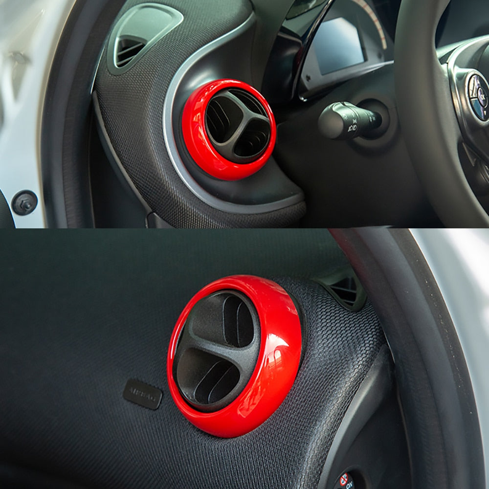 smart fortwo forfour armaturenbrett luftduesen lueftung abdeckung ringe rahmen