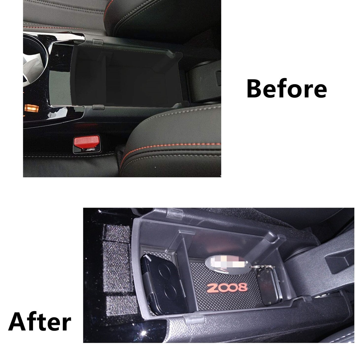 peugeot 2008 e 2008 ablagekasten mittelkonsole armlehne aufbewahrungsbox