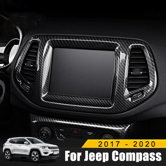 jeep compass bildschirm armaturenbrett luftduesen lueftungsgitter abdeckung