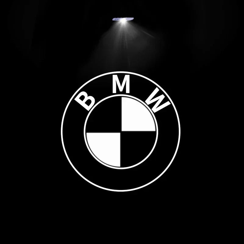 BMW GROUP 2/4Pcs Car HD LED Door Welcome Light For BMW X1 E84 X3 E83 F25 M3 E90 E91 E60 E70 F30 F10 X5 X6 E63 E67 F15 F16 E87