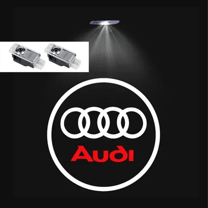 2pcs Car Door Welcome Lights for Audi A1 A3 8P 8V A4 A5 A6 A7 A8 Q3 Q5 Q7 Q8 Sline TT Logo Projector Ghost Shadow Lamp