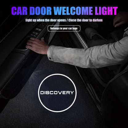 2Pc for Land Rover Discovery 3 4 2010-Now Car Door LED Logo Decorative Lamps Laser Shadow Projector Ghost Courtesy Welcome Light