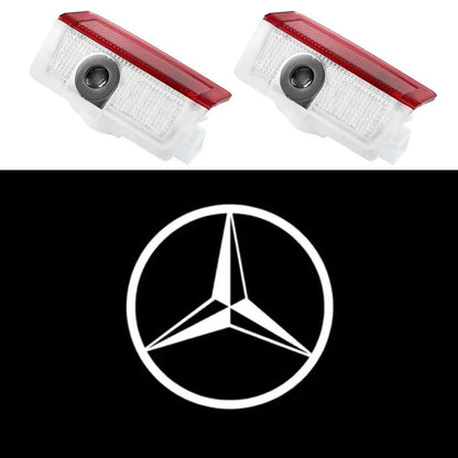 2Pcs LED HD Car Door Lights Benz Logo Welcome Light For Mercedes Benz E GLC GLA GLB E GLB GLE C A Class W177 W205 W212 W213 X253