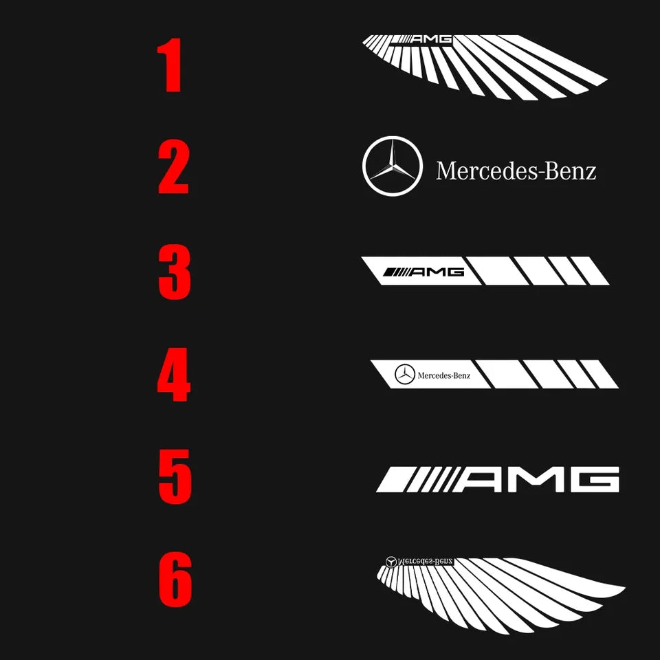 Car Dynamic Rearview Mirror Carpet Light Angel Wings Welcome Light Led For Mercedes benz W177 W247 W205 W222 GLA GLB GLC GLS EQC