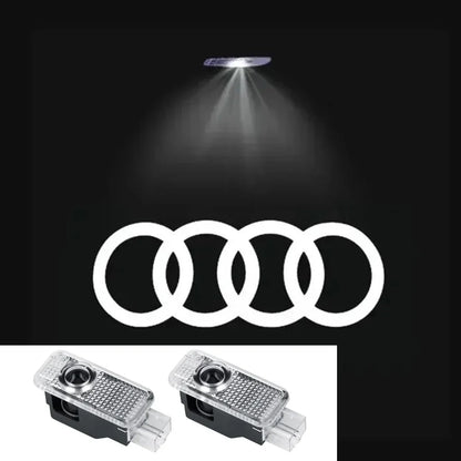 2pcs Car Door Welcome Lights for Audi A1 A3 8P 8V A4 A5 A6 A7 A8 Q3 Q5 Q7 Q8 Sline TT Logo Projector Ghost Shadow Lamp