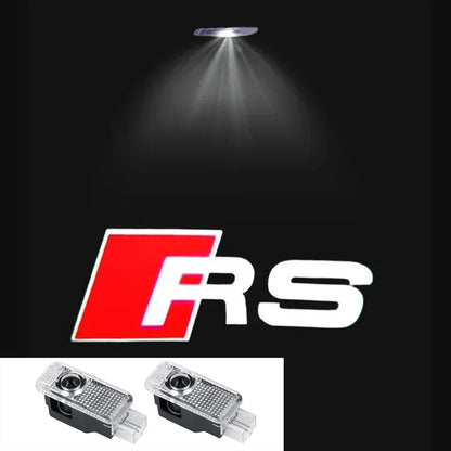 2pcs Car Door Welcome Lights for Audi A1 A3 8P 8V A4 A5 A6 A7 A8 Q3 Q5 Q7 Q8 Sline TT Logo Projector Ghost Shadow Lamp