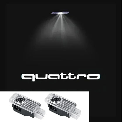 2pcs Car Door Welcome Lights for Audi A1 A3 8P 8V A4 A5 A6 A7 A8 Q3 Q5 Q7 Q8 Sline TT Logo Projector Ghost Shadow Lamp