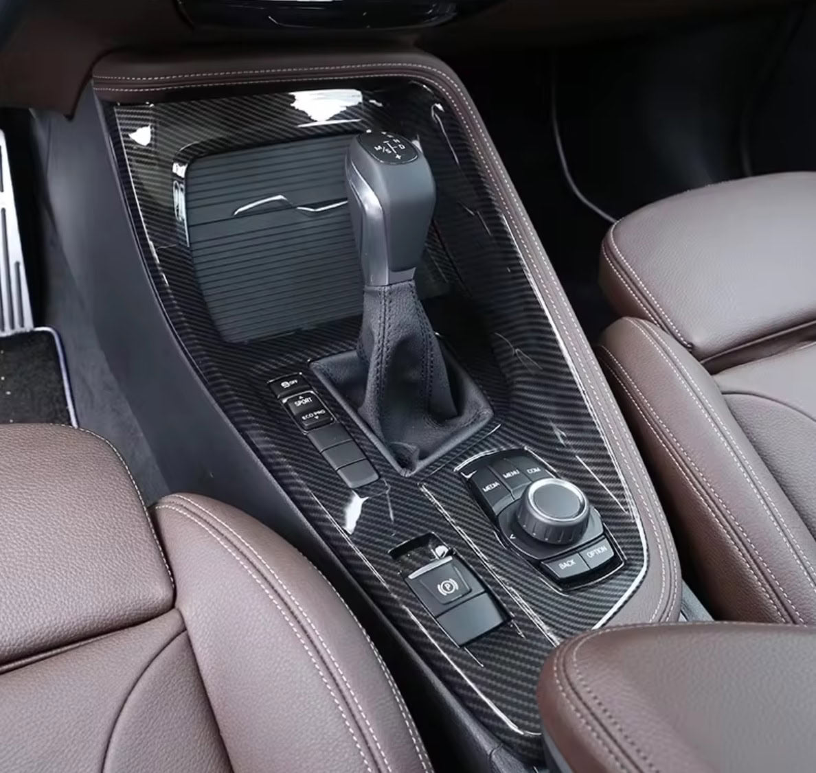 bmw x1 f48 x2 f39 carbon mittelkonsole schaltehebel getriebe gehaeuse abdeckung