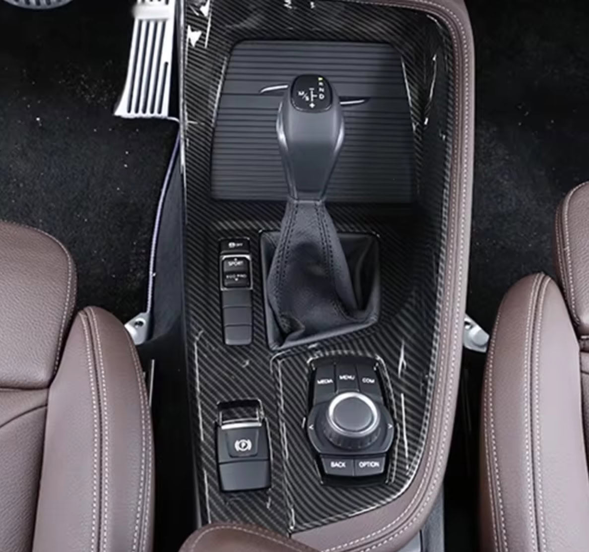 bmw x1 f48 x2 f39 carbon mittelkonsole schaltehebel getriebe gehaeuse abdeckung