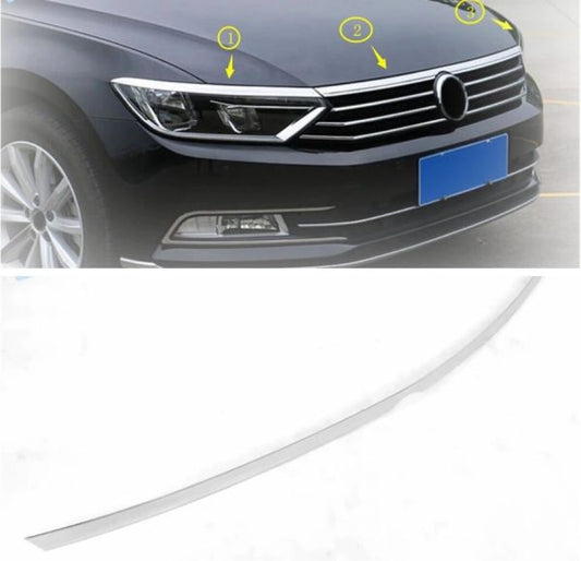 vw passat b8 edelstahl stossleiste kuehlergrill vorne leiste abdeckung